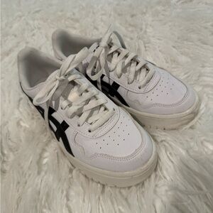 Asics White and Black Women's Sneakers